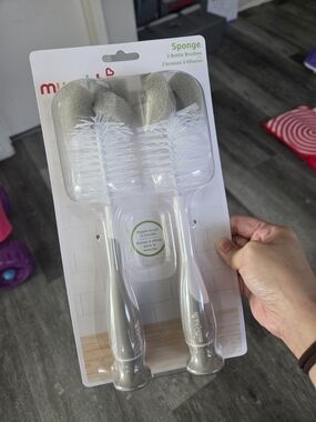 Munchkin Sponge Bottle Brushes - Gray/White